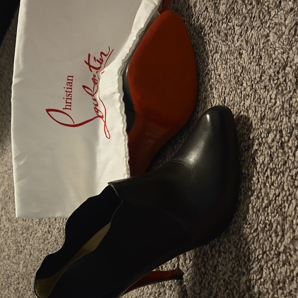HP! Christian Louboutin D'Orsay Booties- Comes With Dust Bag
